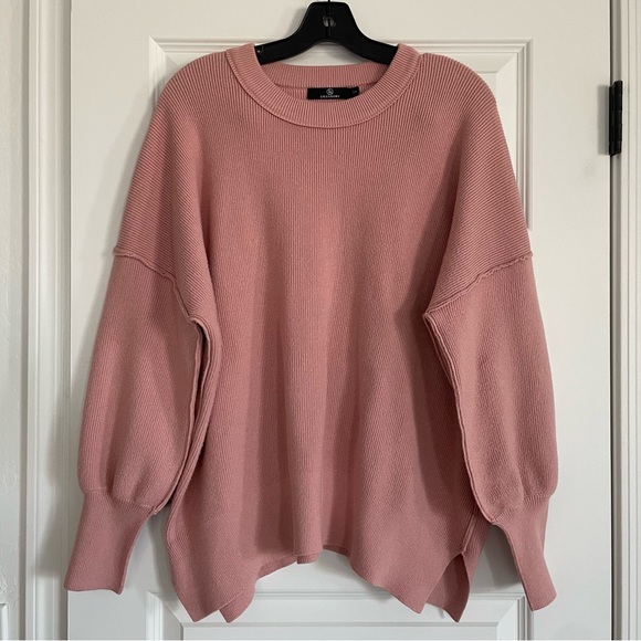 LILLUSORY Sweaters - Lillusory Pink Women's Oversized Knit Sweater
